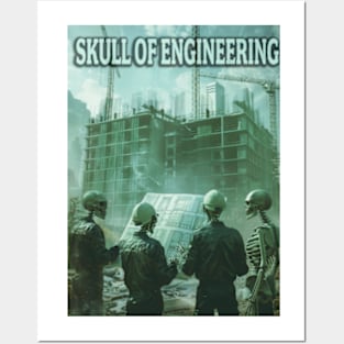 Skull of Engineering Posters and Art